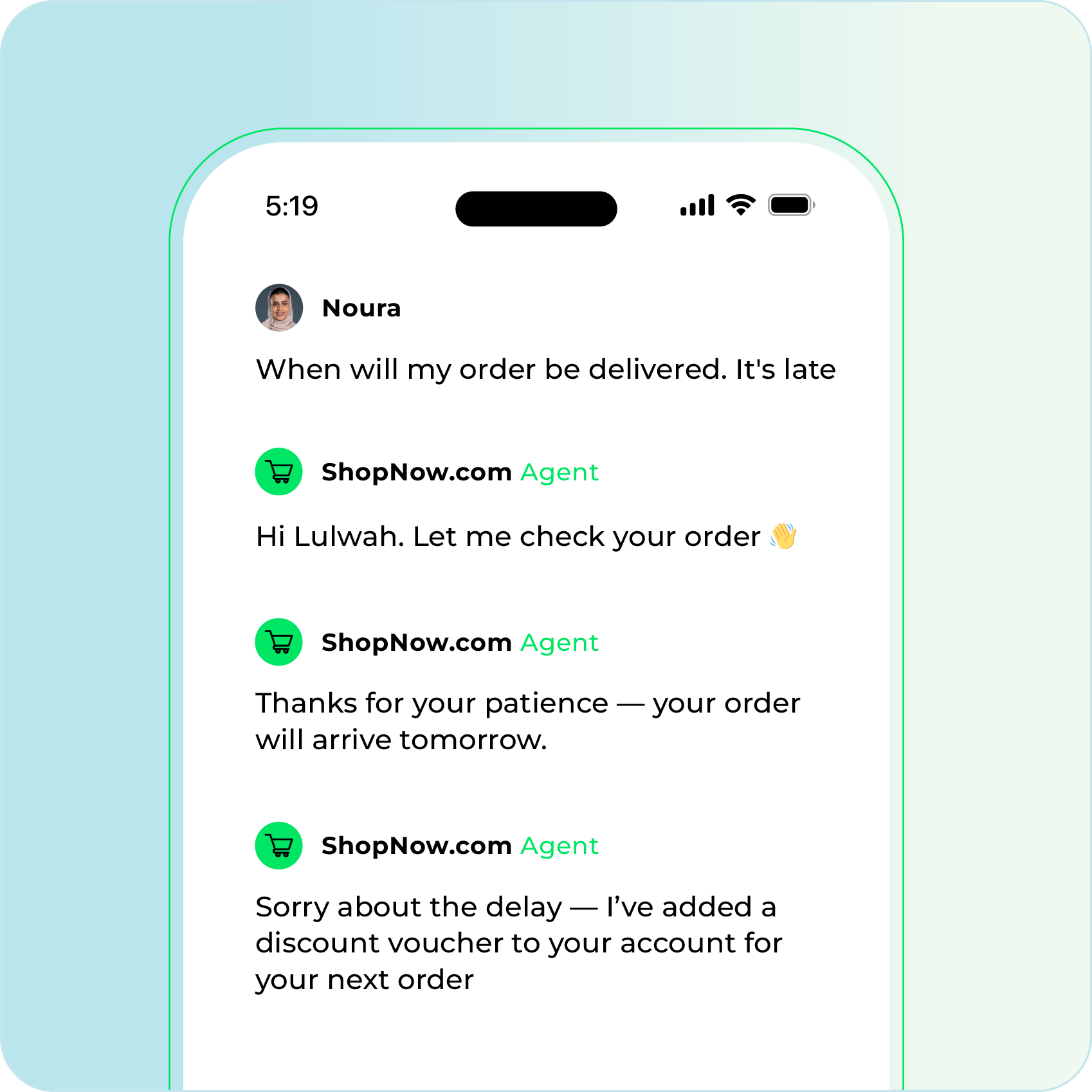 Agentic-care-industries_Customer Support Page - Industries - Retail