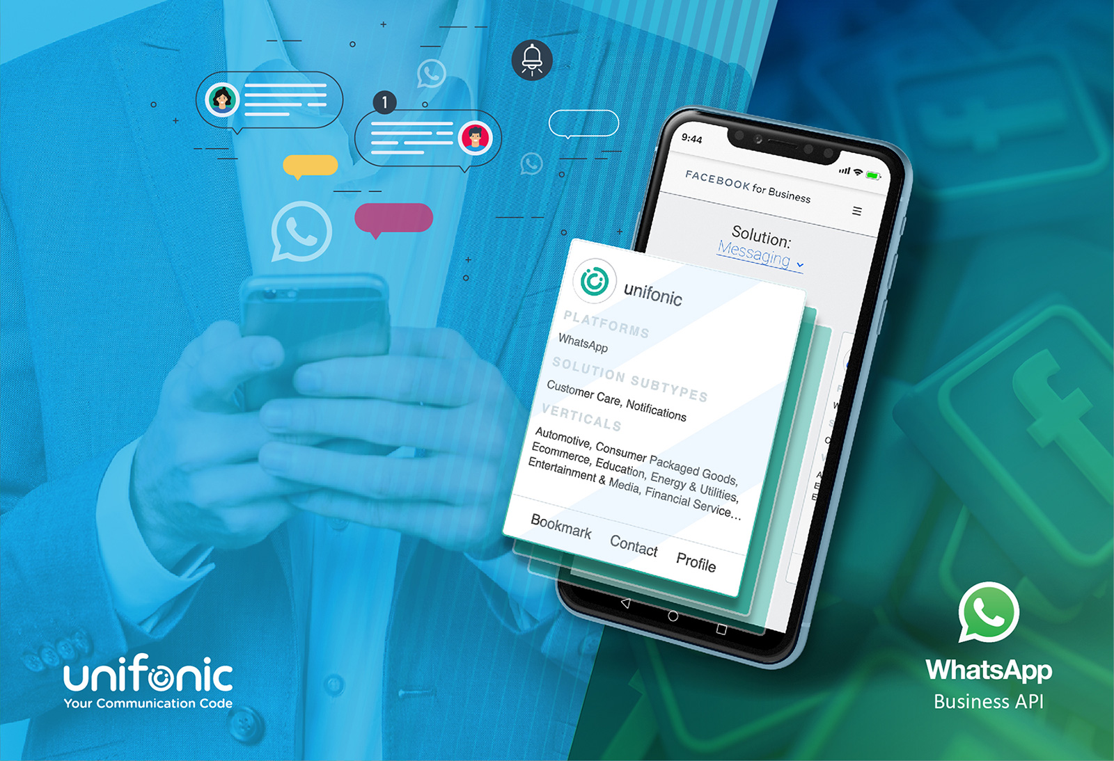 unifonic اختيرت كمزوّد لحلول WhatsApp Business